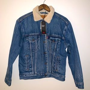 Levi Sherpa Trucker Jean Jacket